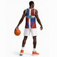 Hispaniola Basketball Jersey Haiti and Dominican Republic Emblems and Flag Style - African Pride