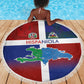 Hispaniola Beach Blanket Haiti and Dominican Republic Emblems and Flag Style