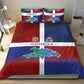 Hispaniola Bedding Set Haiti and Dominican Republic Emblems and Flag Style