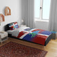 Hispaniola Bedding Set Haiti and Dominican Republic Emblems and Flag Style