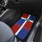 Hispaniola Car Mats Haiti and Dominican Republic Emblems and Flag Style