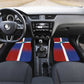 Hispaniola Car Mats Haiti and Dominican Republic Emblems and Flag Style