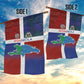 Hispaniola Garden Flag Haiti and Dominican Republic Emblems and Flag Style