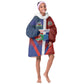 Hispaniola Kid Wearable Blanket Hoodie Haiti and Dominican Republic Emblems and Flag Style