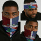 Hispaniola Neck Gaiter Haiti and Dominican Republic Emblems and Flag Style LT03