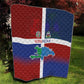 Hispaniola Quilt Haiti and Dominican Republic Emblems and Flag Style