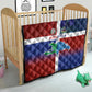 Hispaniola Quilt Haiti and Dominican Republic Emblems and Flag Style