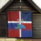 Hispaniola Quilt Haiti and Dominican Republic Emblems and Flag Style
