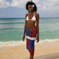 Hispaniola Sarong Haiti and Dominican Republic Emblems and Flag Style