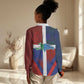 Hispaniola Women Casual Shirt Haiti and Dominican Republic Emblems and Flag Style