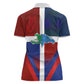 Hispaniola Women Polo Shirt Haiti and Dominican Republic Emblems and Flag Style