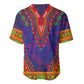 Haiti Baseball Jersey Choeblack Dashiki Style Blue Color