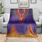 Haiti Blanket Choeblack Dashiki Style Blue Color