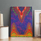 Haiti Canvas Wall Art Choeblack Dashiki Style Blue Color