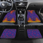 Haiti Car Mats Choeblack Dashiki Style Blue Color