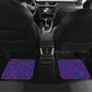 Haiti Car Mats Choeblack Dashiki Style Blue Color