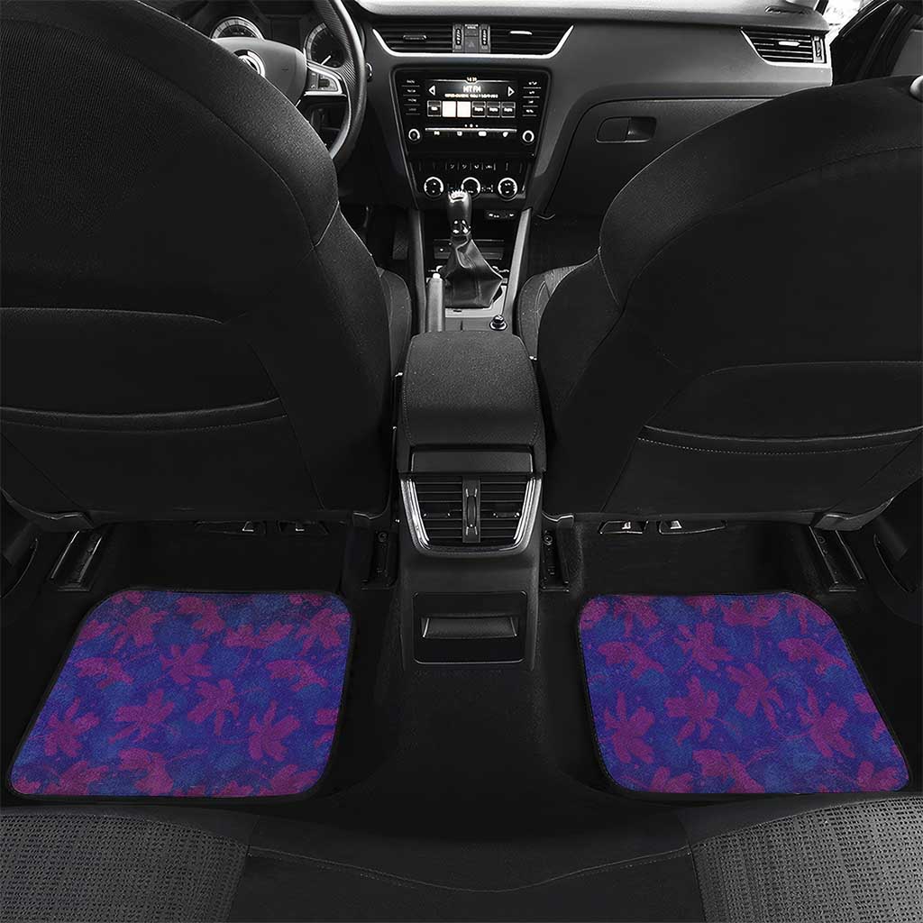 Haiti Car Mats Choeblack Dashiki Style Blue Color