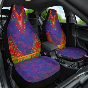 Haiti Car Seat Cover Choeblack Dashiki Style Blue Color