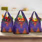 Haiti Grocery Bag Choeblack Dashiki Style Blue Color