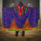 Haiti Hooded Blanket Choeblack Dashiki Style Blue Color