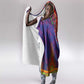 Haiti Hooded Blanket Choeblack Dashiki Style Blue Color