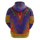 Haiti Hoodie Choeblack Dashiki Style Blue Color