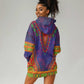 Haiti Hoodie Dress Choeblack Dashiki Style Blue Color