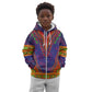 Haiti Kid Hoodie Choeblack Dashiki Style Blue Color