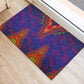 Haiti Rubber Doormat Choeblack Dashiki Style Blue Color