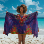 Haiti Sarong Choeblack Dashiki Style Blue Color