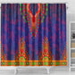 Haiti Shower Curtain Choeblack Dashiki Style Blue Color