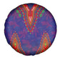 Haiti Spare Tire Cover Choeblack Dashiki Style Blue Color