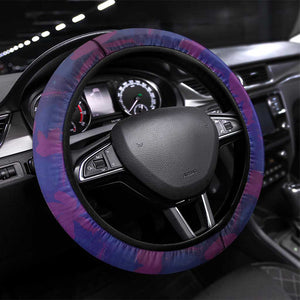 Haiti Steering Wheel Cover Choeblack Dashiki Style Blue Color