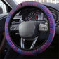 Haiti Steering Wheel Cover Choeblack Dashiki Style Blue Color