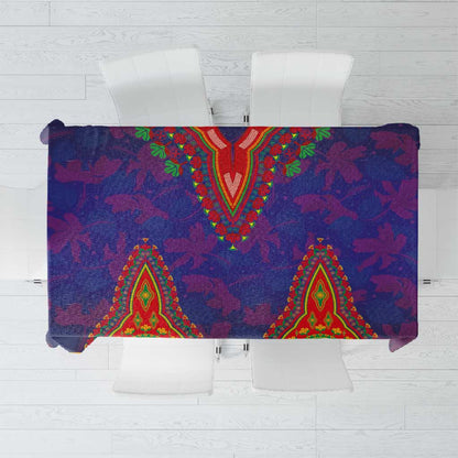 Haiti Tablecloth Choeblack Dashiki Style Blue Color