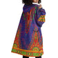 Haiti Wearable Blanket Hoodie Choeblack Dashiki Style Blue Color