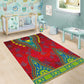 Haiti Area Rug Choeblack Dashiki Style Red Color