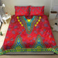 Haiti Bedding Set Choeblack Dashiki Style Red Color