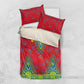 Haiti Bedding Set Choeblack Dashiki Style Red Color