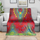 Haiti Blanket Choeblack Dashiki Style Red Color