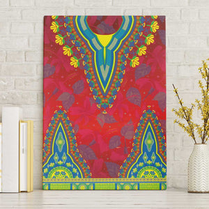 Haiti Canvas Wall Art Choeblack Dashiki Style Red Color