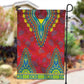 Haiti Garden Flag Choeblack Dashiki Style Red Color