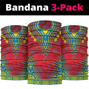 Haiti Neck Gaiter Choeblack Dashiki Style Red Color LT03