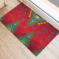 Haiti Rubber Doormat Choeblack Dashiki Style Red Color