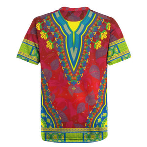 Haiti Rugby Jersey Choeblack Dashiki Style Red Color