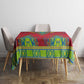 Haiti Tablecloth Choeblack Dashiki Style Red Color