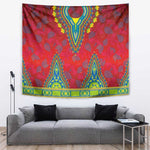 Haiti Tapestry Choeblack Dashiki Style Red Color