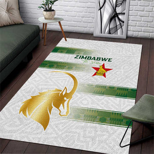Zimbabwe Rugby Champions of Africa Area Rug The Gold Sables Version - African Pride