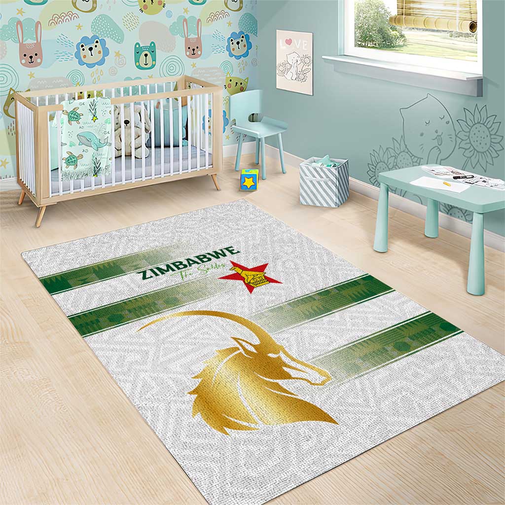 Zimbabwe Rugby Champions of Africa Area Rug The Gold Sables Version - African Pride