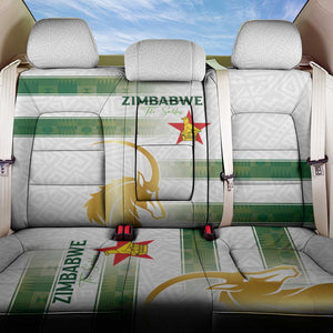 Zimbabwe Rugby Champions of Africa Back Car Seat Cover The Gold Sables Version - African Pride
